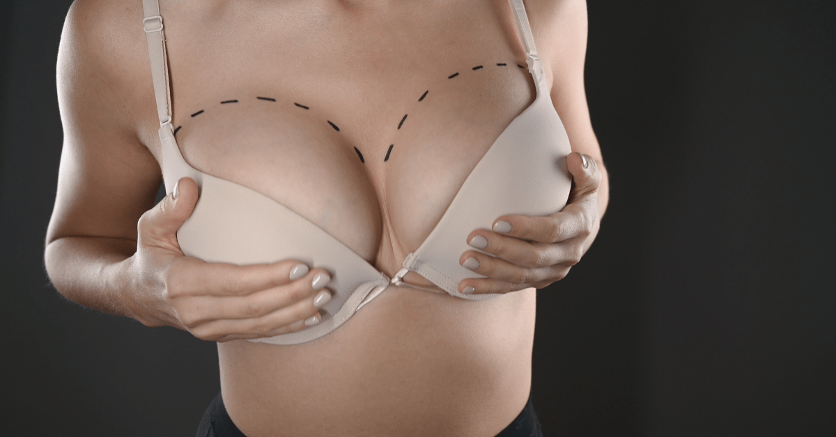 Men try out fake silicone breasts to see what it feels like to have boobs
